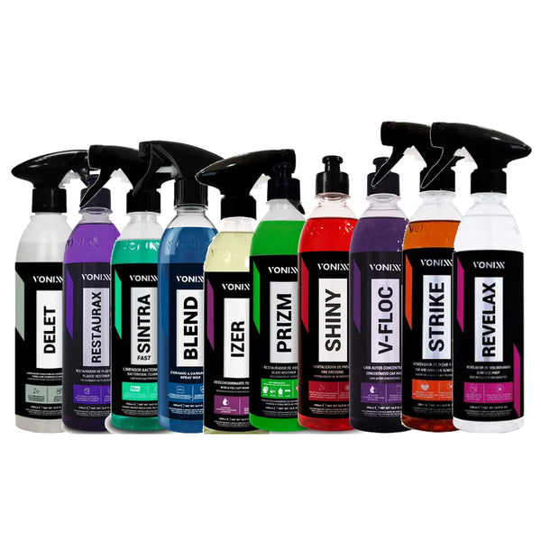 TOP 10 VONIXX (Delet, Restaurax, Sintra Fast, Blend Spray, Izer, Prizm, Shiny, V-Floc, Strike e Revelax)
