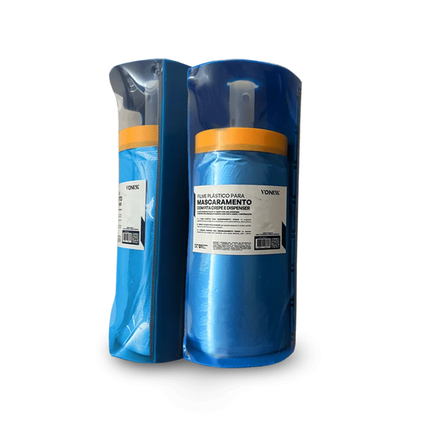 FILME PLÁSTICO PARA MASCARAMENTO C/ FITA CREPE E DISPENSER