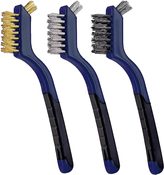 JOGO ESCOVA AÇO LATÃO NYLON DUPLA FACE